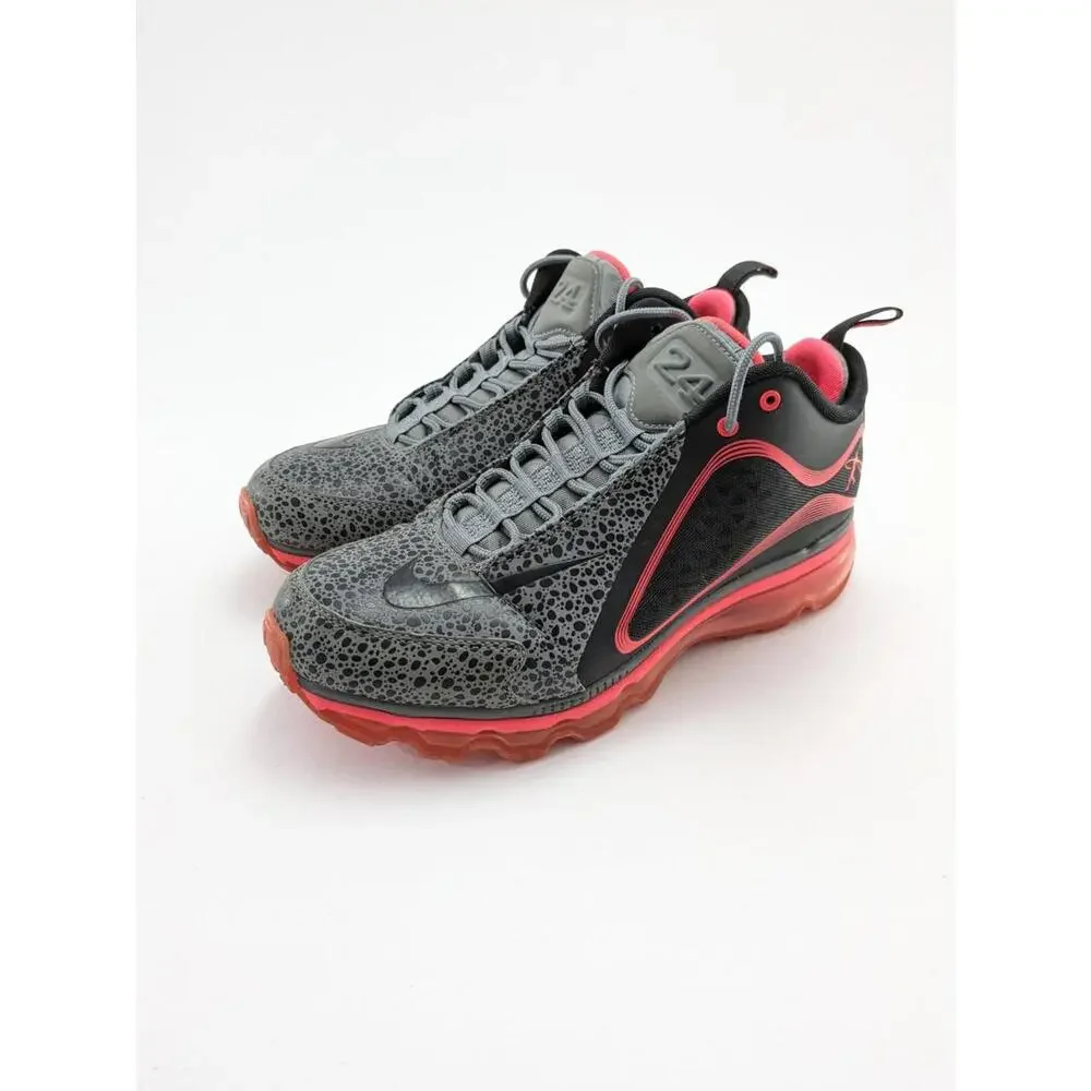 Vintage Mens‎ Nike Air Max Griffey 2013 Gray Black Pink Shoes 538408-006 Size 9